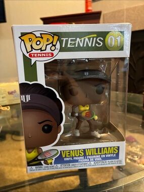 Funko Venus Williams Tennis POP Vinyl Figure - Yellow Outfit, Black Visor